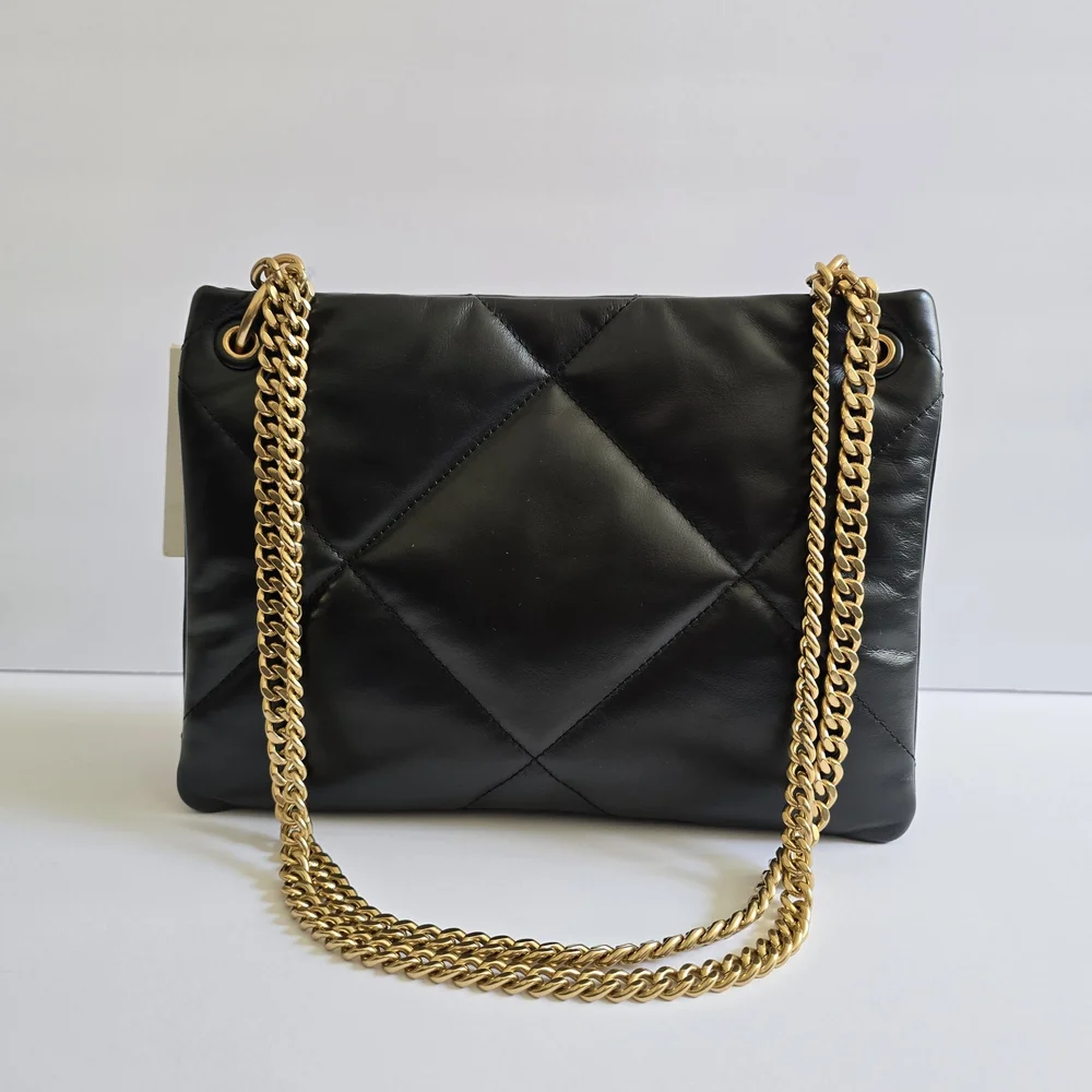 Tory Burch Small Kira Diamond Leather Crossbody Bag Black - Picture 4 of 10